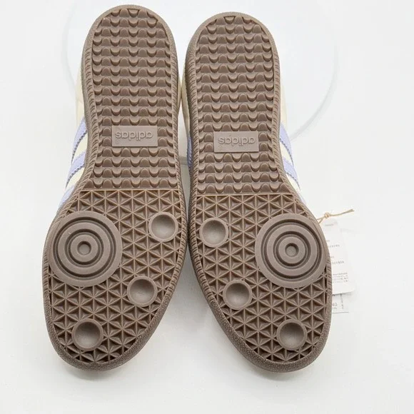 Adidas Samba OG W Leather Size 9 Womens Cream/Violet/Sand JI2678 - Picture 4 of 12